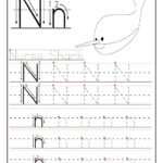 Printable Letter N Tracing Worksheets For Preschool Within Letter N Tracing Worksheets Preschool