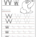 Printable Letter W Tracing Worksheets For Preschool With Regard To Letter 3 Tracing