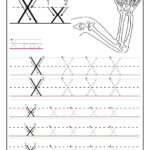 Printable Letter X Tracing Worksheets For Preschool With X Letter Tracing