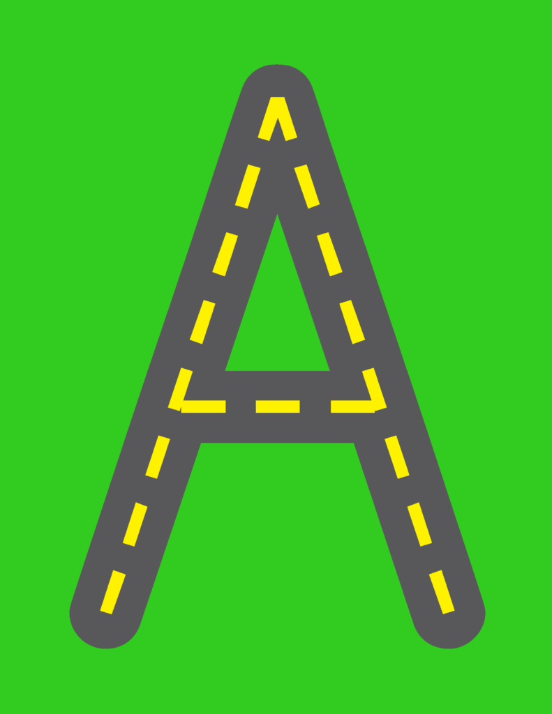 Road Letters Gift Of Curiosity Inside Letter Tracing Roads Road Letters Gift Of Curiosity Inside Letter Tracing Roads