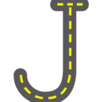Road Letters | Teaching The Alphabet, Lettering, Writing With Letter Tracing Roads