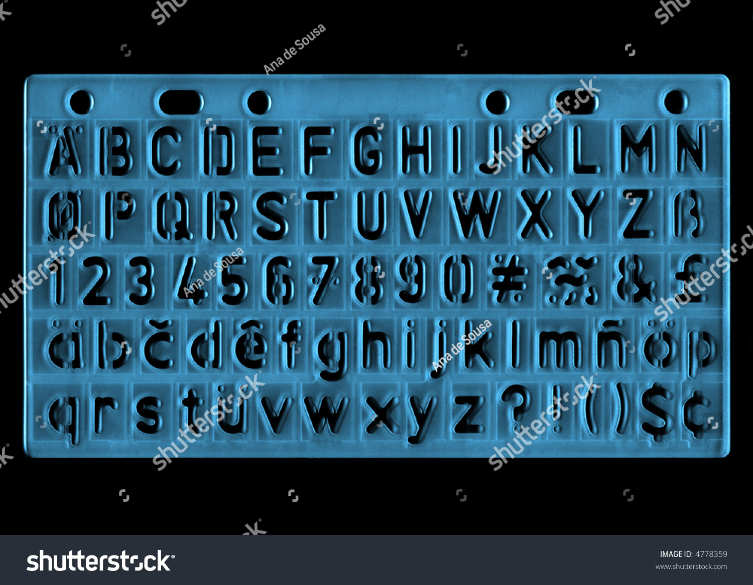 Ruler Alphabet Letter Trace Stock Photo (Edit Now) 4778359 for Letter Tracing Ruler