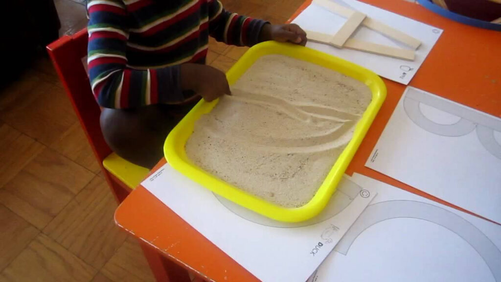 Sand Letter Tracing With Letter Tracing In Sand