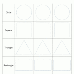 Shape Tracing Worksheets Kindergarten In Name Tracing Templates