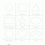 Shape Tracing Worksheets Kindergarten | Shape Tracing In Name Tracing Sheets