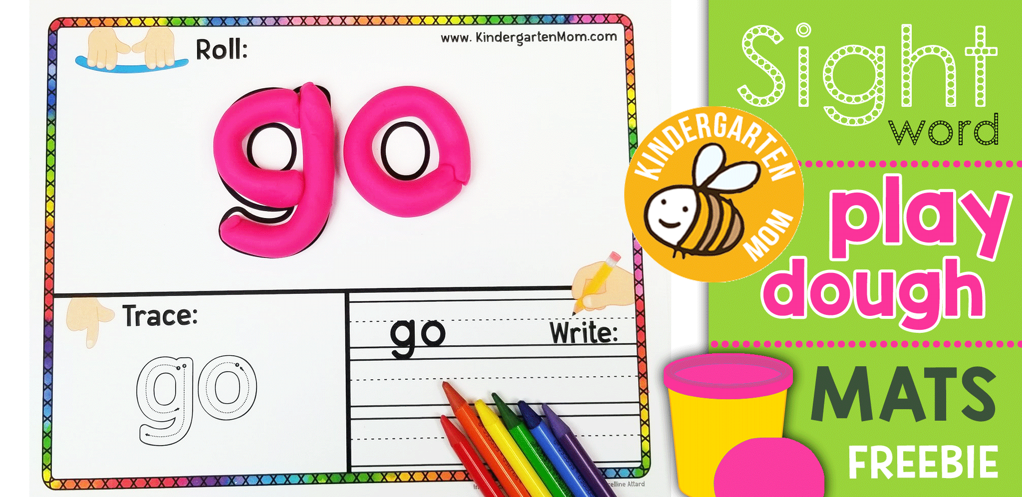 Sight Word Play Dough Mats - Kindergarten Mom for Name Tracing Mats