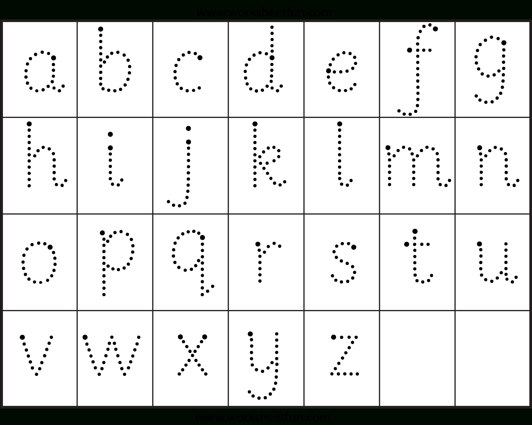 Small Letter Tracing | Letter Tracing Worksheets, Tracing in Alphabet Tracing Lowercase Letters