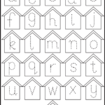 Small Letter Tracing – Lowercase – Worksheet – Birdhouse In Alphabet Tracing Lowercase Letters