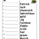 St. Patrick's Abc Order Worksheet | Abc Order Worksheet, Abc Regarding Letter Order Worksheets