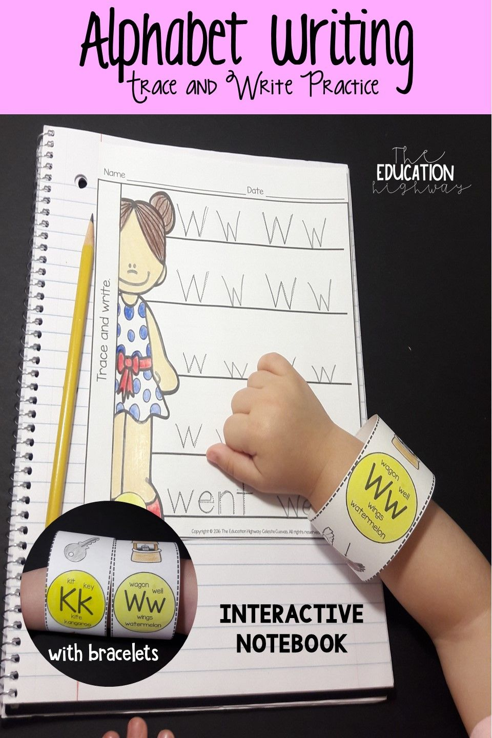 Summer Alphabet Trace And Write (With Bracelets within Alphabet Tracing Notebook