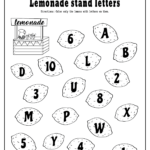 Summer Lemonade Fun: Letter Recognition Worksheets Pdf Set Inside Pre K Alphabet Recognition Worksheets