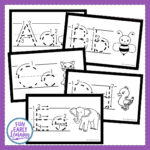 Teach Letters And Writing With Our Free Alphabet Animal Pertaining To Alphabet Tracing Cards