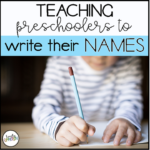 Teaching Preschoolers To Write Their Names In Benefits Of Name Tracing
