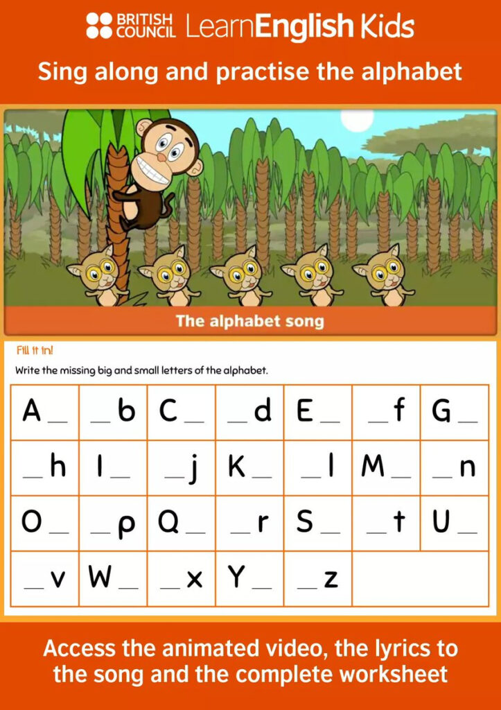 Teachingenglish On Twitter: "help Your Young Learners Use Inside Alphabet Worksheets British Council