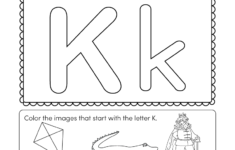 This Is A Fun Letter K Coloring Worksheet. Kids Can Color with regard to Letter K Worksheets Twisty Noodle