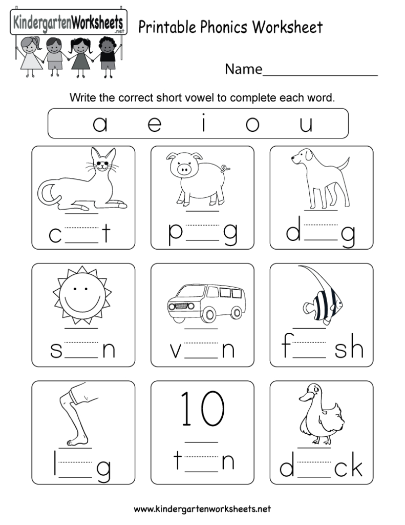 This Is A Fun Phonics Worksheet For Preschoolers Or With Alphabet Phonics Worksheets For Kindergarten