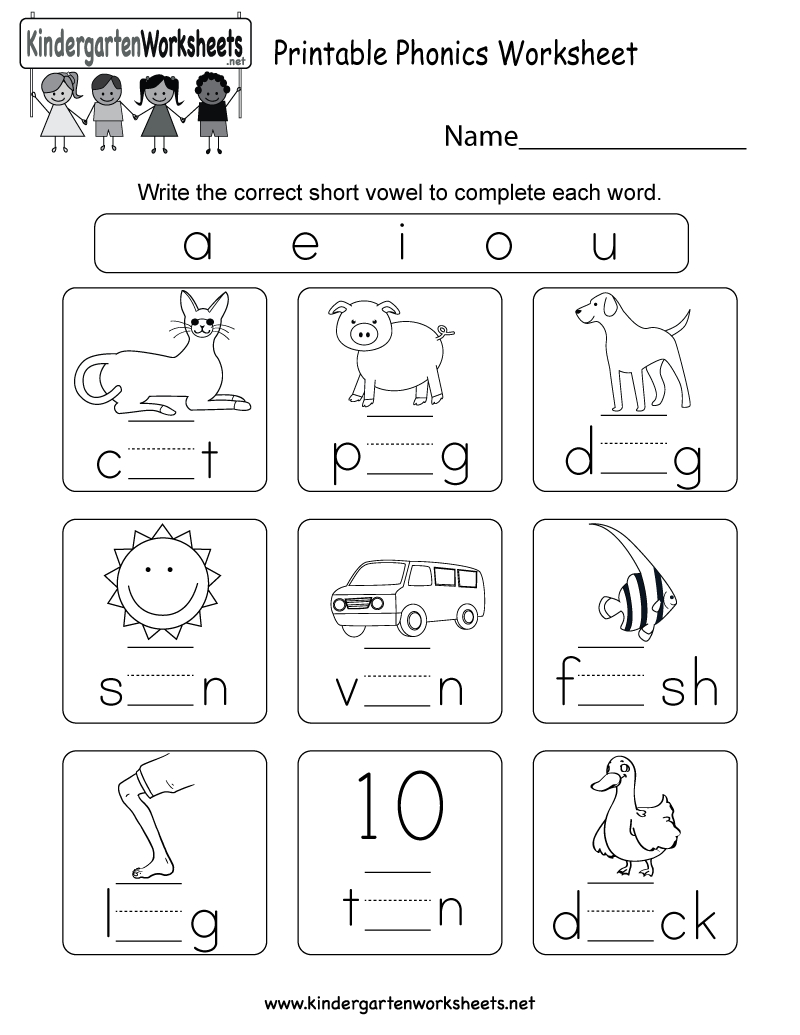 Alphabet Phonics Worksheets For Kindergarten