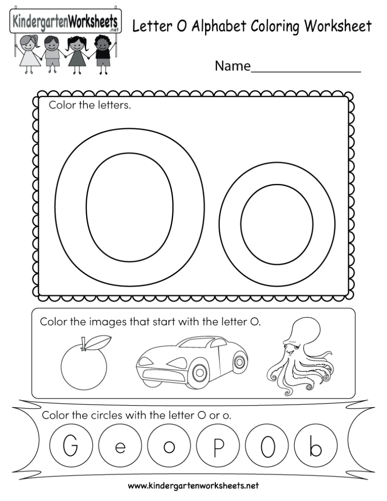 This Is A Letter O Coloring Worksheet. Kindergarteners Can Intended For Letter O Tracing Sheet