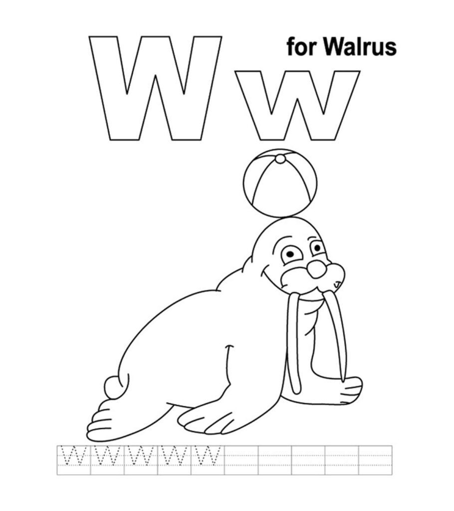 Top 10 Letter 'w' Coloring Pages Your Toddler Will Love To In Letter W Worksheets For Toddlers