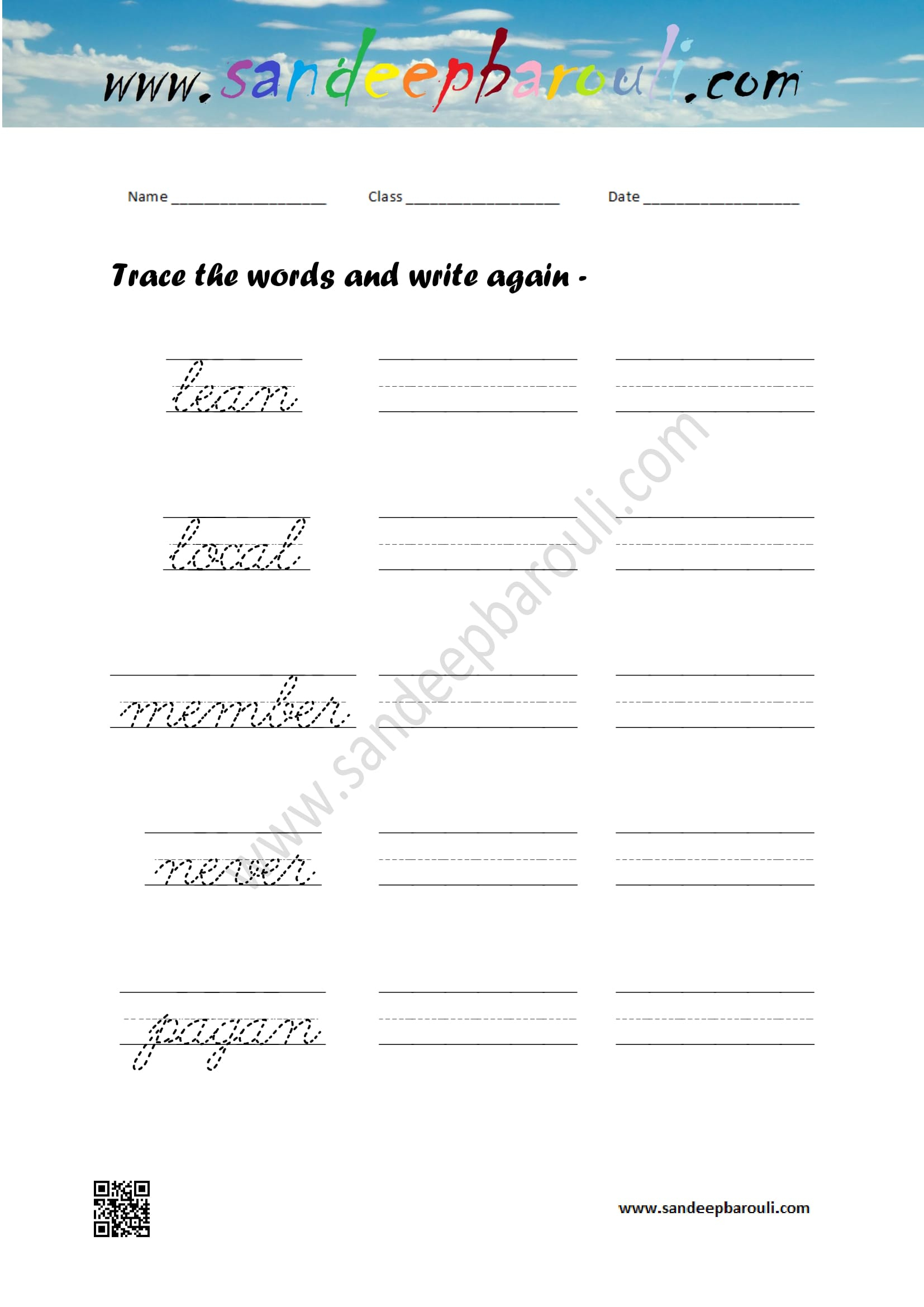 Trace Cursive Writing Worksheets | Printable Worksheets And within Name Tracing Worksheets Cursive