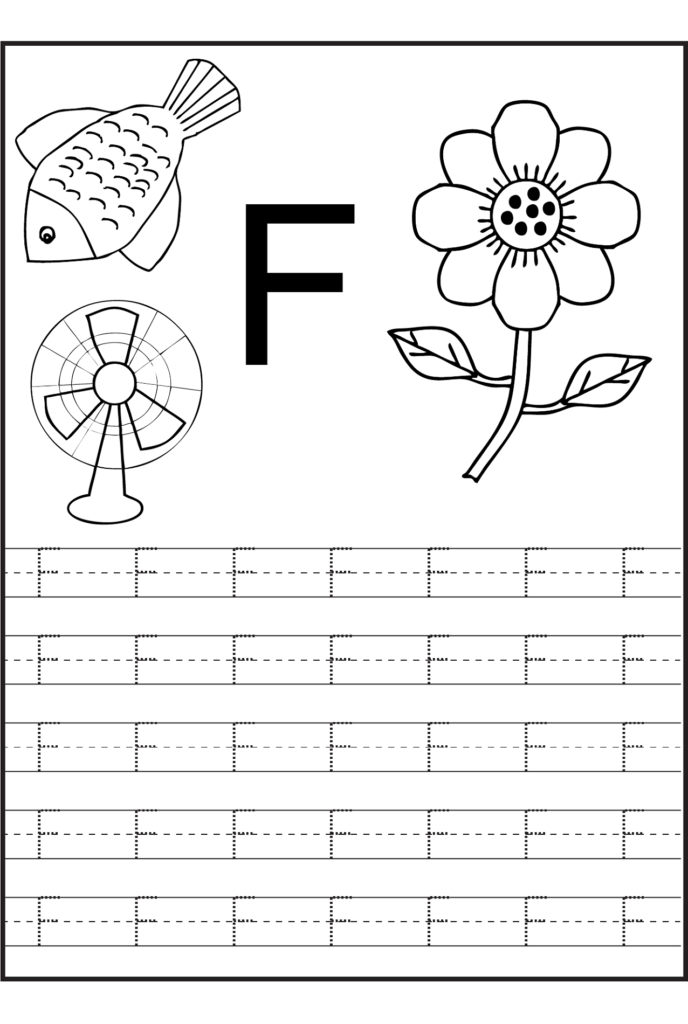 Trace The Letters Worksheets | Alphabet Writing Worksheets Pertaining To Letter F Tracing Page