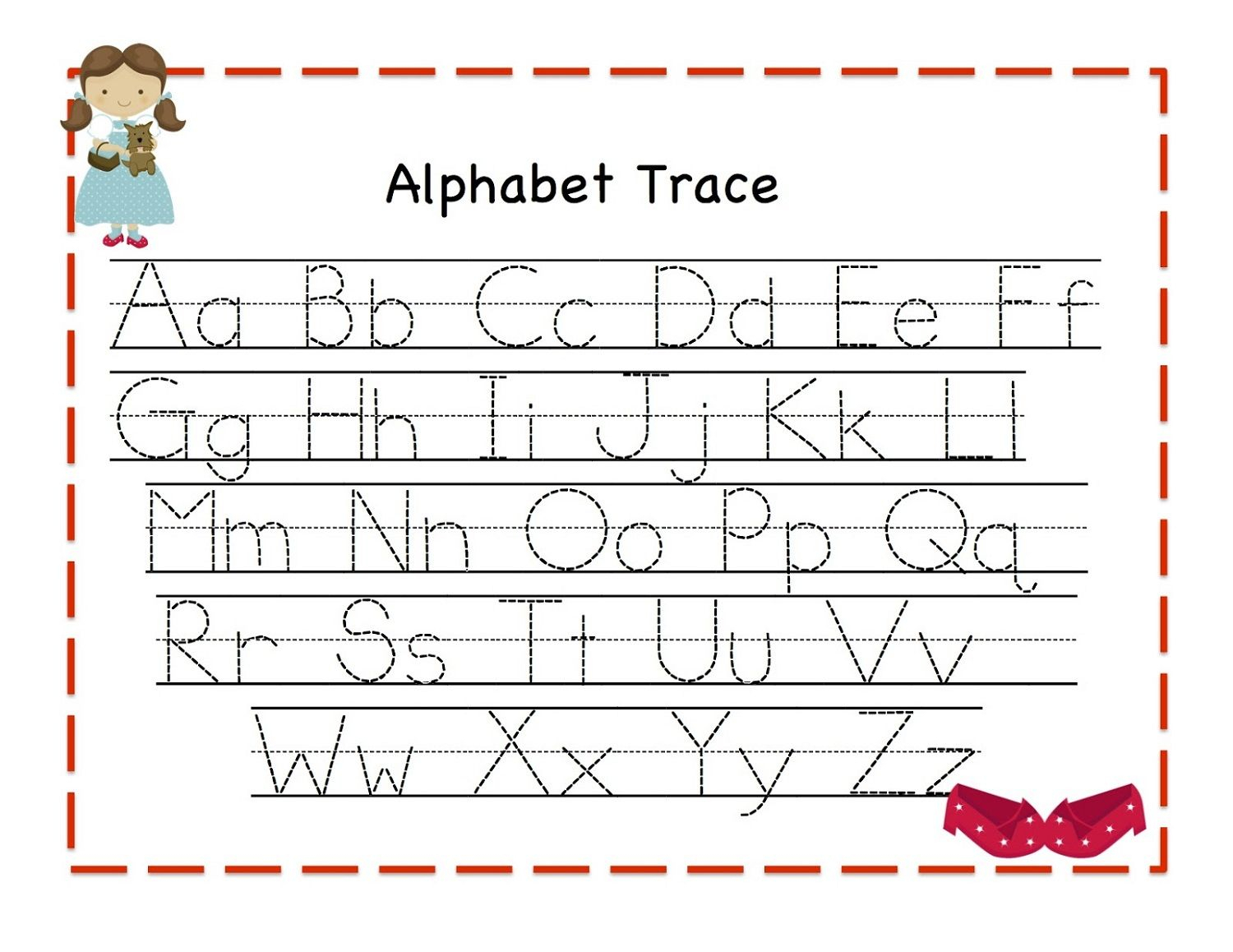 Traceable Alphabet For Learning Exercise | Dear Joya with Alphabet Tracing Exercises