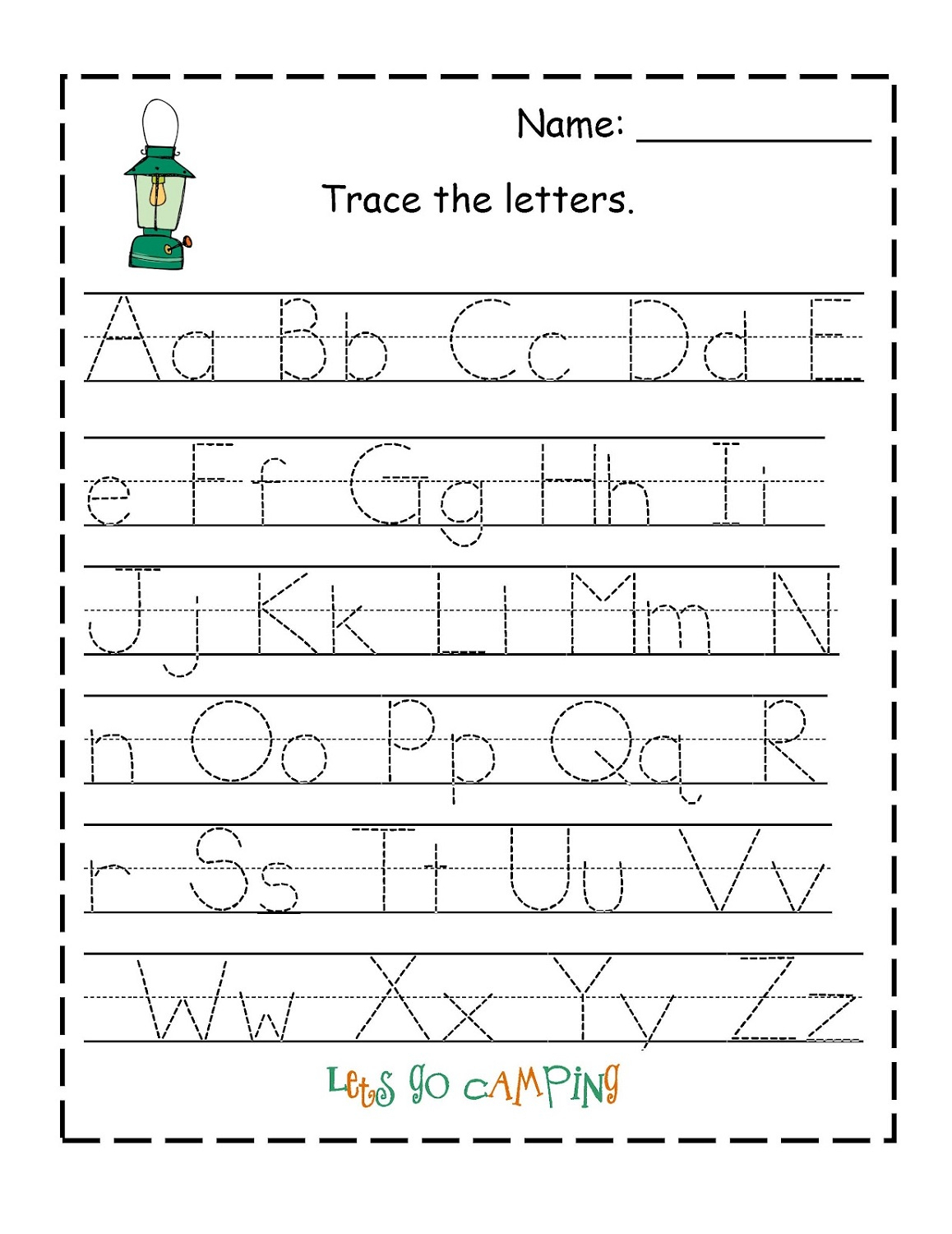 Traceable Alphabet Worksheets A-Z | Activity Shelter regarding A-Z Alphabet Tracing Worksheets