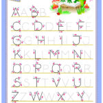 Tracing Abc Letters For Study English Alphabet. Worksheet Intended For Alphabet Pattern Worksheets