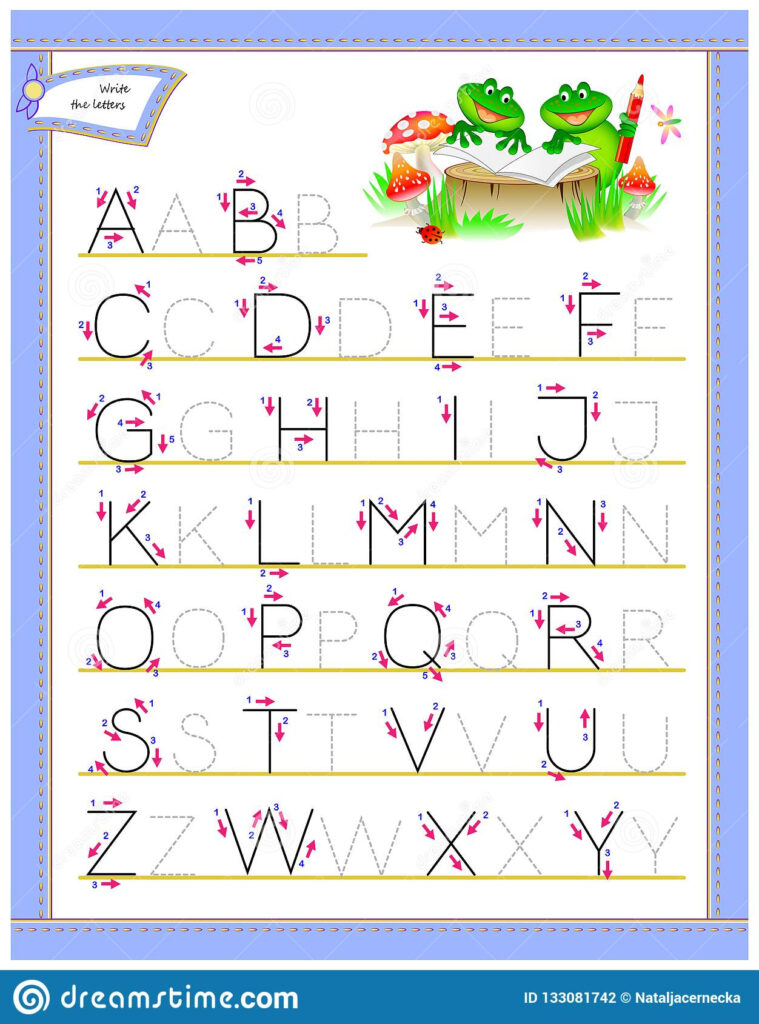 Tracing Abc Letters For Study English Alphabet. Worksheet Regarding Alphabet Skills Worksheets