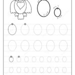 Tracing Alphabet Letter O. Black And White Educational Pages For Letter O Tracing Printable