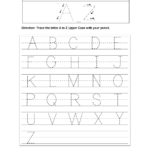 Tracing Alphabet Worksheets Intended For Alphabet Worksheets