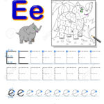 Tracing Letter E For Study Alphabet. Printable Worksheet For.. Inside Letter E Worksheets Tracing