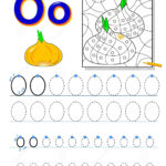 Tracing Letter O For Study Alphabet. Printable Worksheet For Intended For Letter O Tracing Page