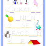 Tracing Letter Study English Alphabet Printable Worksheet Throughout Alphabet Tracing Puzzle