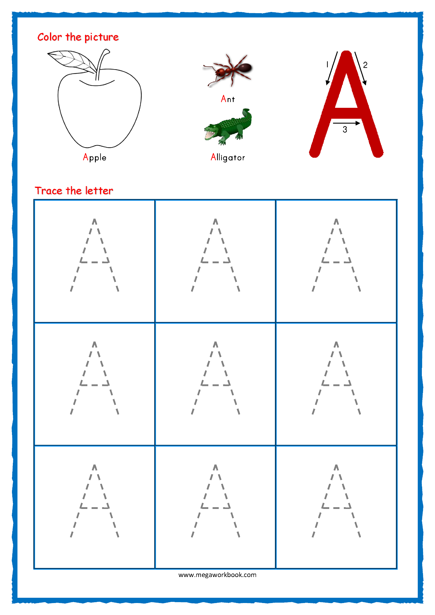 Tracing Letters - Alphabet Tracing - Capital Letters for Alphabet Tracing Printables