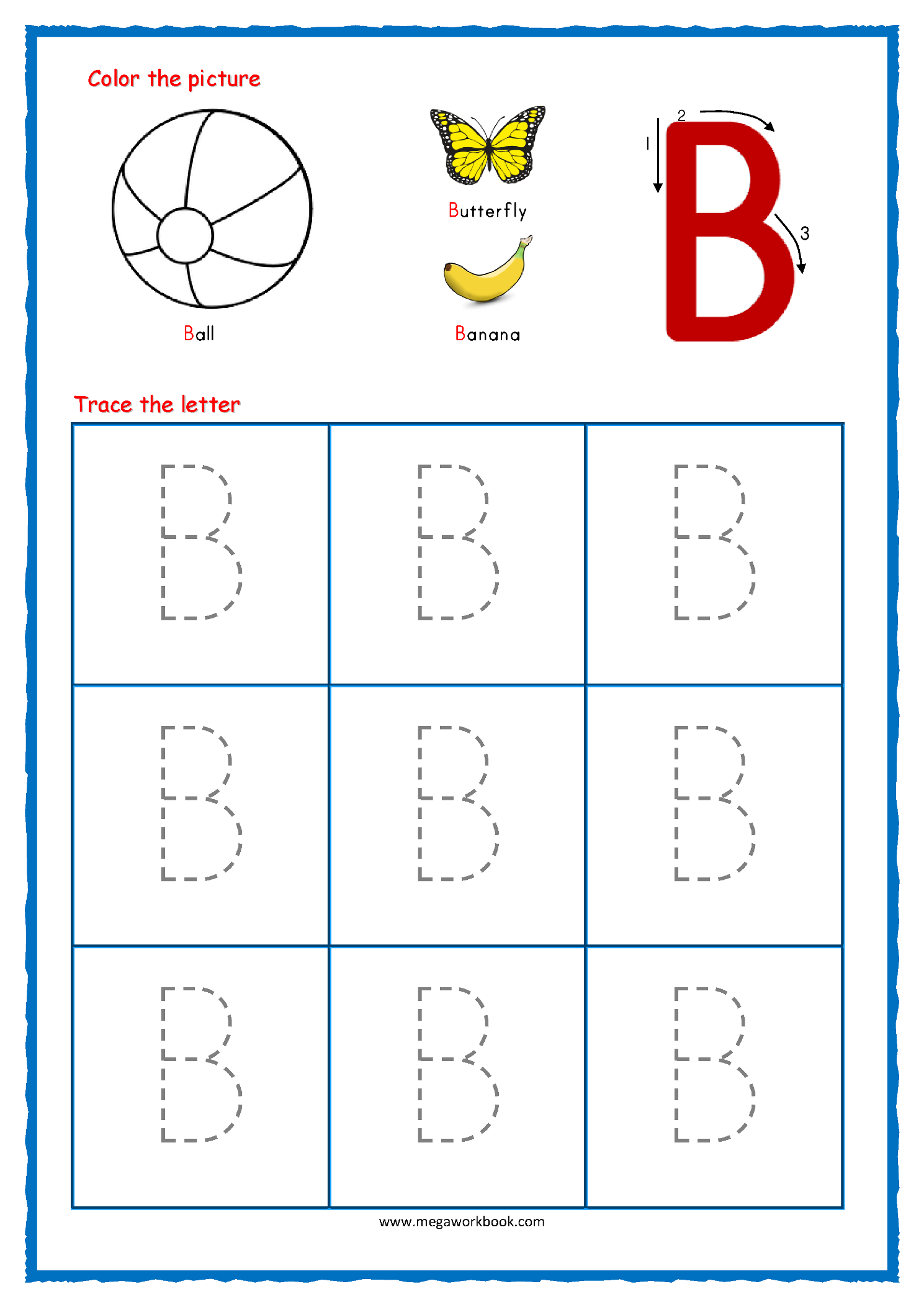 Tracing Letters - Alphabet Tracing - Capital Letters inside Letter Tracing Kindergarten