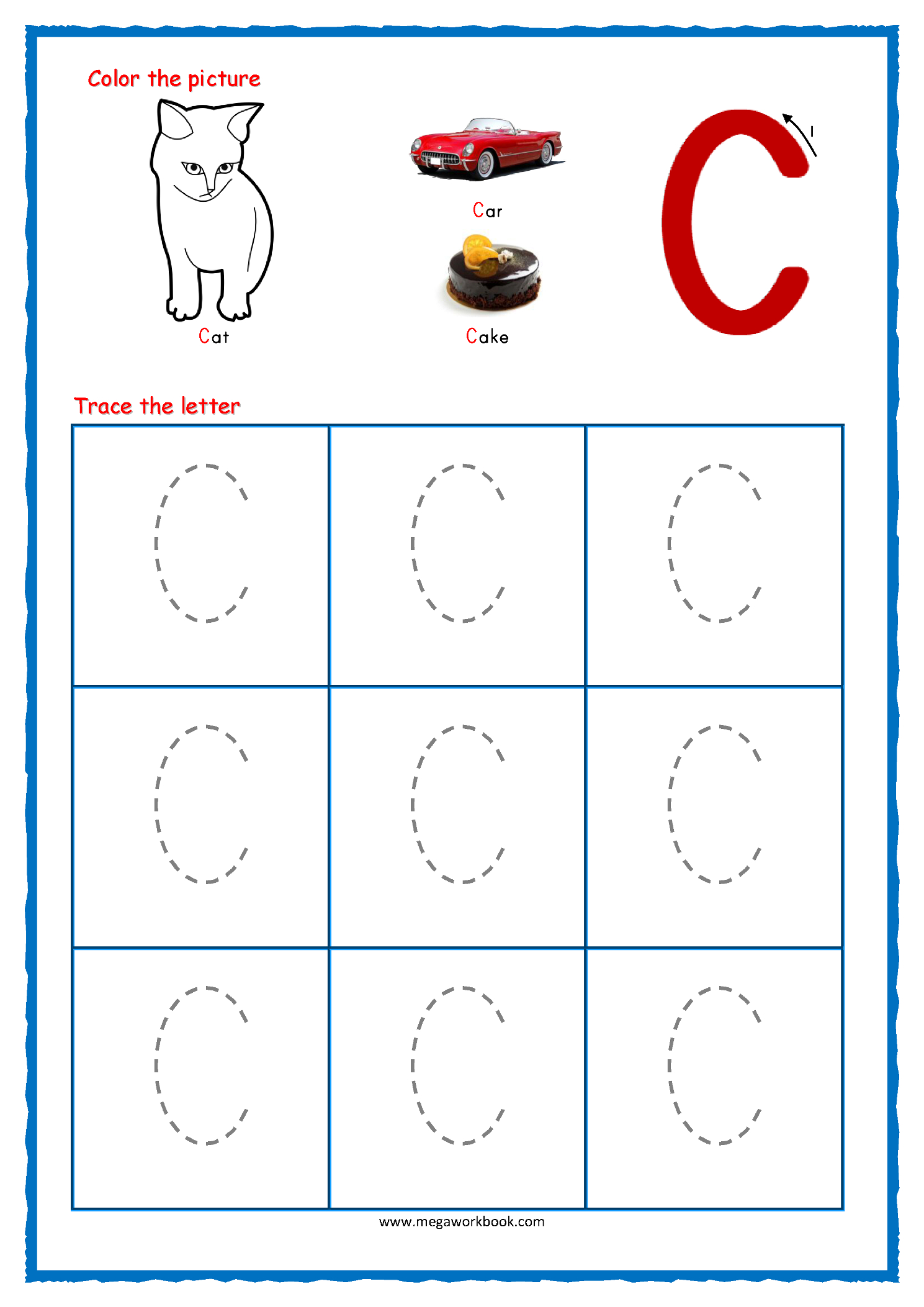 Tracing Letters - Alphabet Tracing - Capital Letters intended for Alphabet Tracing Cards
