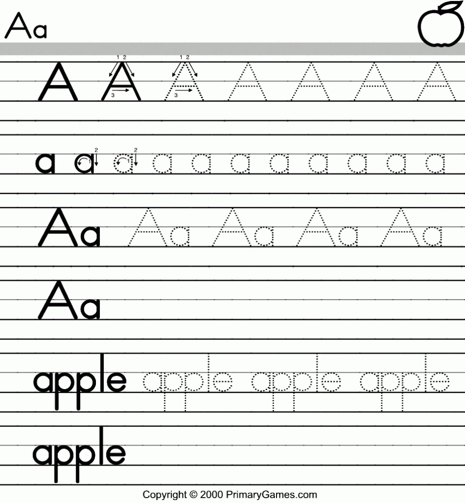 Tracing Letters Of The Alphabet *a Preschool Teachers Best Intended For Alphabet Worksheets Grade R