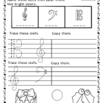 Tracing Music Notes Worksheets For Winter And Christmas Regarding Name Tracing And Copying Worksheets