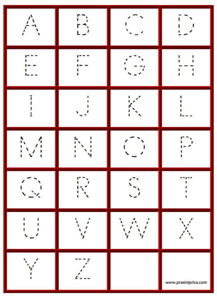 Tracing The Alphabet Letters A To Z Dot To Dot Printable Pertaining To Alphabet Tracing Dots