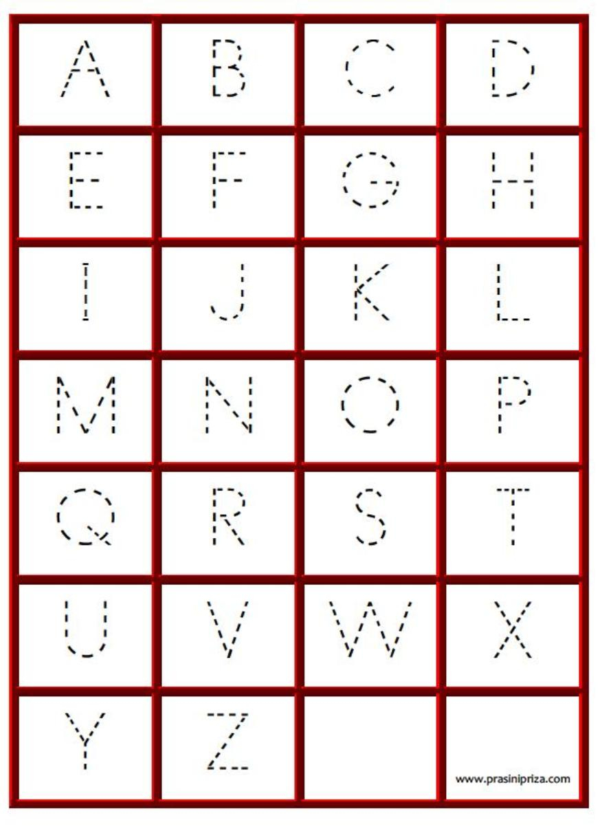 Tracing The Alphabet Letters-A To Z Dot To Dot Printable pertaining to Alphabet Tracing Dots