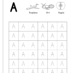 Tracing The Letter A | Alphabet Tracing, Letter Tracing Regarding I Letter Tracing