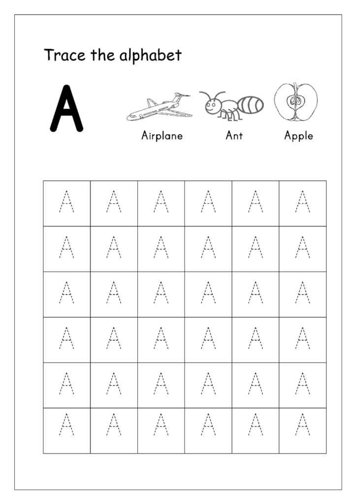 Tracing The Letter A | Alphabet Tracing, Letter Tracing Regarding I Letter Tracing