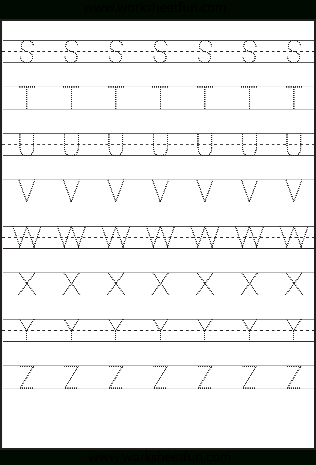 Tracing – Uppercase Letters – Capital Letters – 3 Worksheets inside Alphabet Tracing Capital Letters