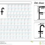 Tracing Worksheet  Ff Stock Vector. Illustration Of Language Within Letter F Tracing Page