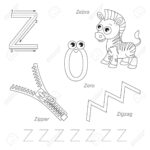 Tracing Worksheet For Children. Full English Alphabet From A.. Intended For Letter Z Tracing Page