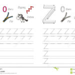 Tracing Worksheet For Letter Z Stock Vector   Illustration In Letter Z Tracing Worksheets