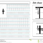 Tracing Worksheet  Tt Stock Vector. Illustration Of Made In Letter T Tracing Printable