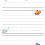 Under The Sea Themed Handwriting Sheets (Perfect For Story With Tracing Name Ethan