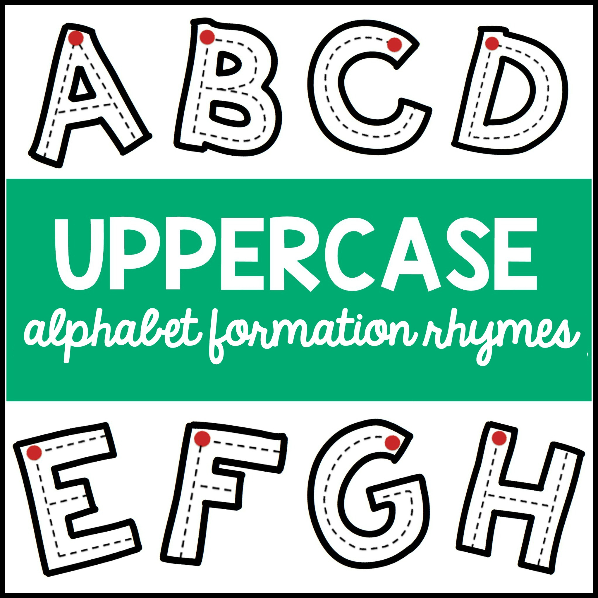Uppercase Alphabet Formation Rhymes pertaining to Alphabet Tracing Rhymes